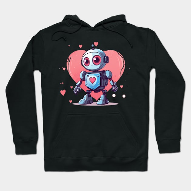 Lovely robot Hoodie by Poronto shop